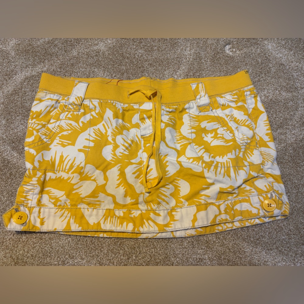 Mossimo Supply Co. Yellow and Cream Skirt